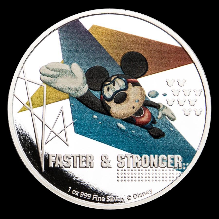 2020 Niue 1 oz Silver $2 Disney Mickey Mouse: Faster &: 2020 Niue 1 oz Silver $2 Disney Mickey Mouse: Faster & Stronger -- 2020 Niue 1 oz Silver $2 Disney Mickey Mouse: Faster & Stronger #NGFY98912