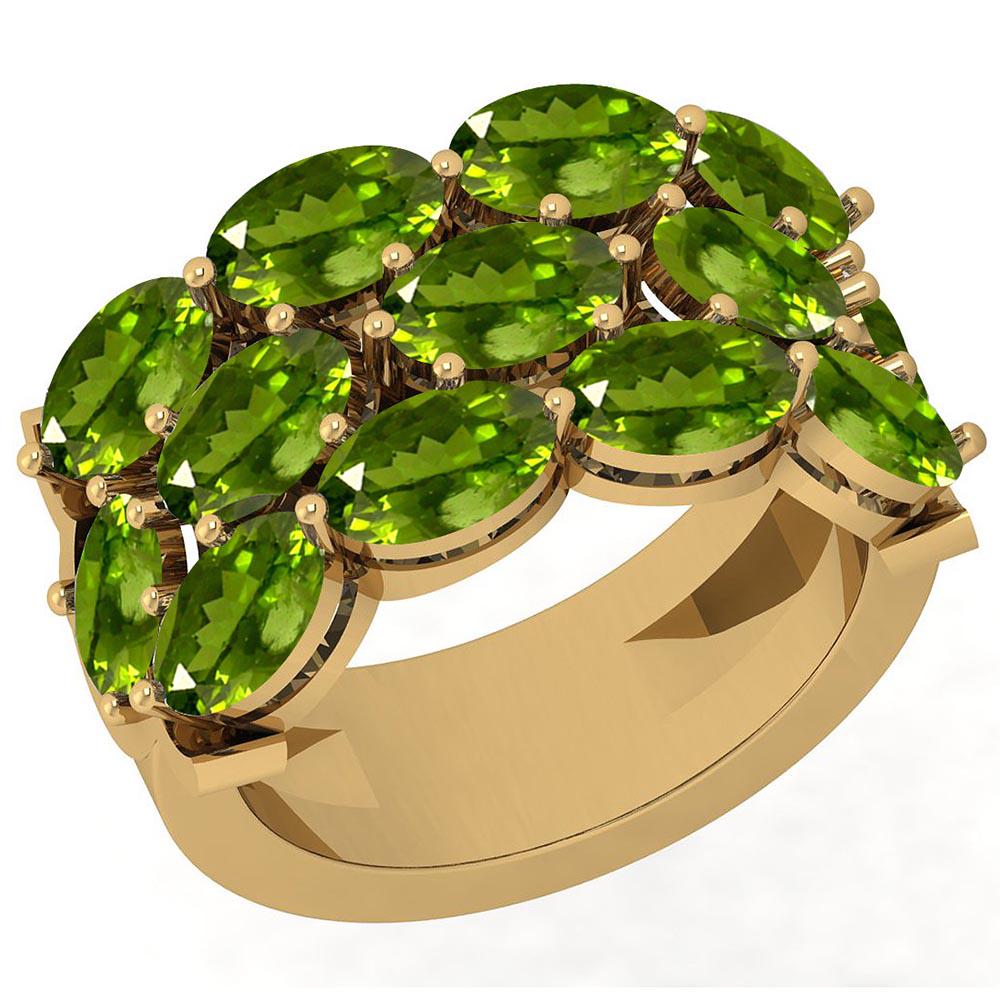 6.50 Ctw Peridot 10K Yellow Gold Ring: 6.50 Ctw Peridot 10K Yellow Gold Ring -- Center Stone Weight: 6.50 Ctw 13 Oval Center Stone Color: Peridot Center Stone Setting: Prong Metal Weight: Approx 5.00 Gram 10K Yellow Gold Ring Size: 6 (All 