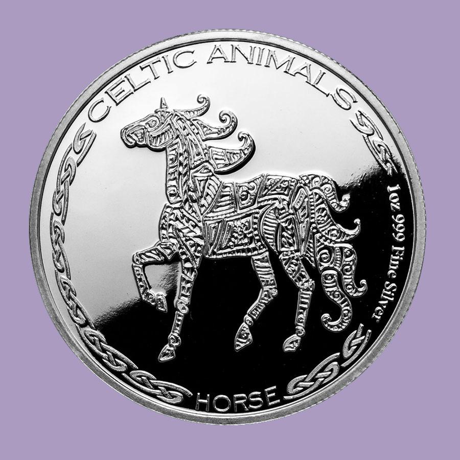 2020 Republic of Chad 1 oz Silver Celtic Animals: Horse: 2020 Republic of Chad 1 oz Silver Celtic Animals: Horse -- 2020 Republic of Chad 1 oz Silver Celtic Animals: Horse #NGFY99725