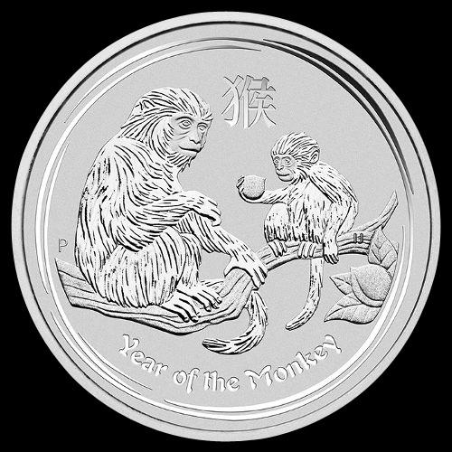 2016 Australia 1/2 oz Silver Lunar Monkey: 2016 Australia 1/2 oz Silver Lunar Monkey -- 2016 Australia 1/2 oz Silver Lunar Monkey #NGFY85451