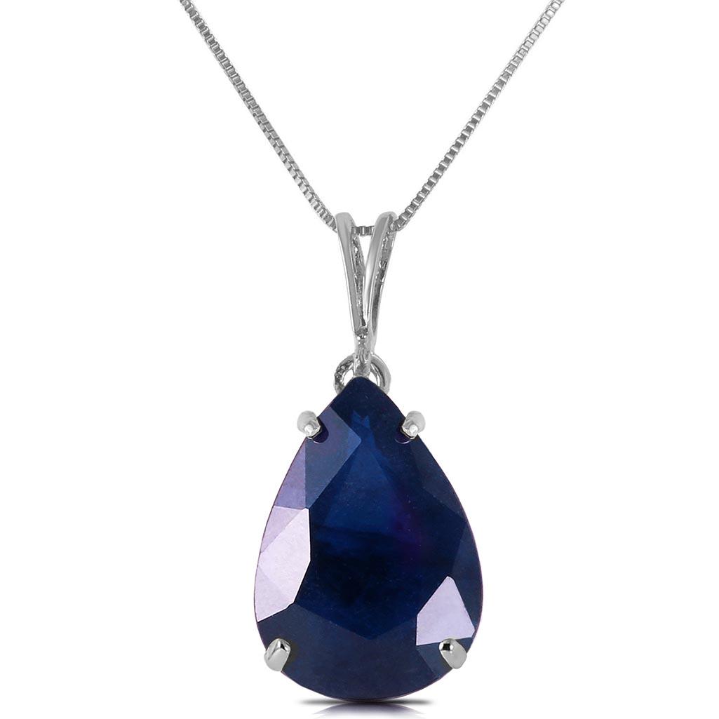4.65 Carat 14K Solid White Gold Sketched In Memory Sapp: 4.65 Carat 14K Solid White Gold Sketched In Memory Sapphire Necklace -- Sapphire; Metal Color:White Gold; Condition: New With Tags; TWC: 4.65 ;Metal: 14 K. Solid white Gold ;Stone: Natural; Width: 0.3