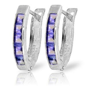 0.95 Carat 14K Solid White Gold Consequences Tanzanite: 0.95 Carat 14K Solid White Gold Consequences Tanzanite Earrings -- Tanzanite; Metal Color:White Gold; Condition: New With Tags; TWC: 0.95 ;Metal: 14 K. Solid white Gold ;Stone: Natural; Width: 0.12in 