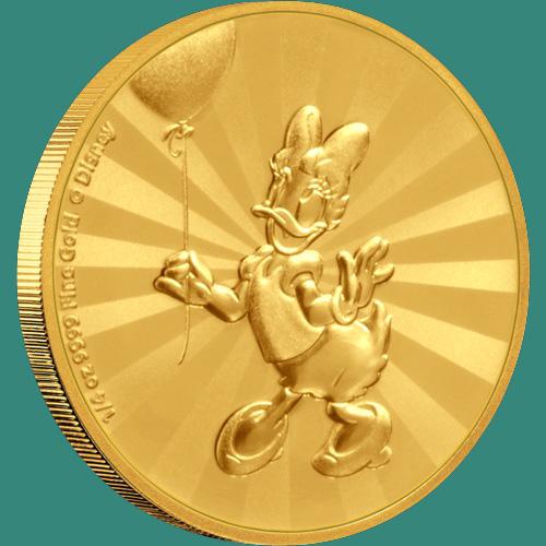 Mickey Mouse & Friends Retro Carnival - Daisy Duck 1/4o: Mickey Mouse & Friends Retro Carnival - Daisy Duck 1/4oz Gold Coin -- Mickey Mouse & Friends Retro Carnival - Daisy Duck 1/4oz Gold Coin #NGFY56967