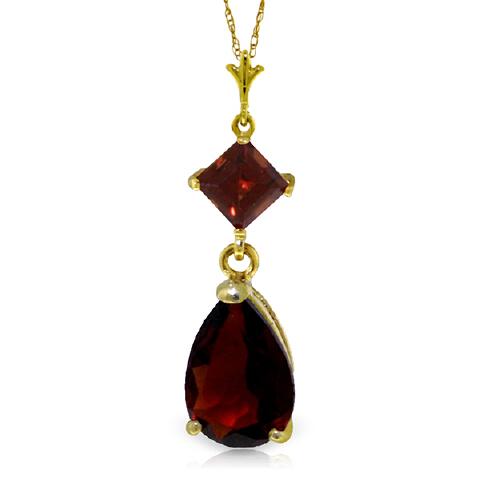 2 Carat 14K Real Yellow Gold Love Under The Rain Garnet: 2 Carat 14K Real Yellow Gold Love Under The Rain Garnet Necklace -- Metal: 14K. Solid Gold; Item Weight: 1.40 gr.;Gemstones: 1 Pear shape, 9X6 mm, Garnet = 1.50 ct 1 Square shape, 4X4 mm, Garnet = 0.5