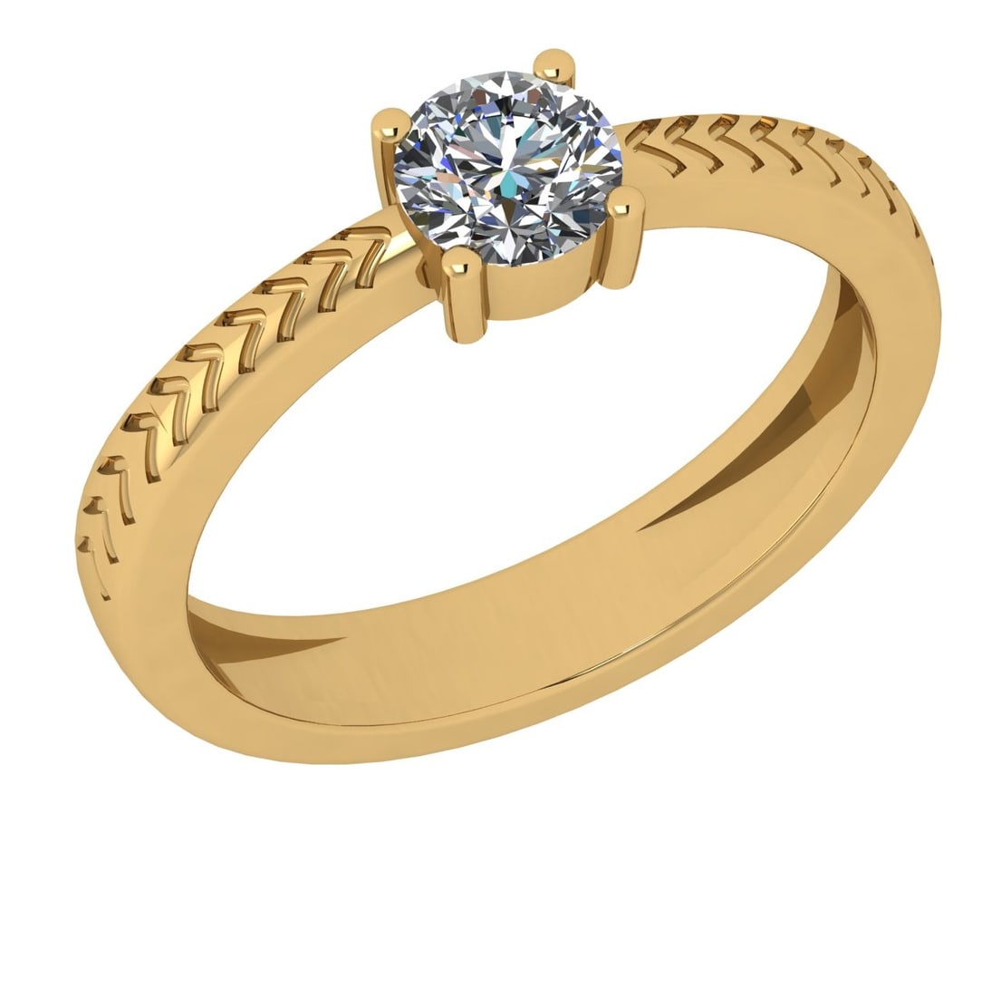 CERTIFIED 0.5 CTW I/VS1 ROUND (LAB GROWN Certified DIAM: CERTIFIED 0.5 CTW I/VS1 ROUND (LAB GROWN Certified DIAMOND SOLITAIRE RING ) IN 14K YELLOW GOLD -- CERTIFIED 0.5 CTW I/VS1 ROUND (LAB GROWN Certified DIAMOND SOLITAIRE RING ) IN 14K YELLOW GOLD #NGFY72