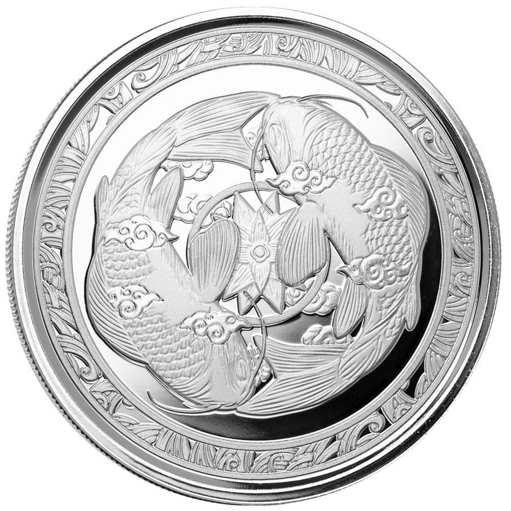 Fiji One Ounce Silver Koi Fish 2023 BU: Fiji One Ounce Silver Koi Fish 2023 BU -- Fiji One Ounce Silver Koi Fish 2023 BU #NGFY28899v8