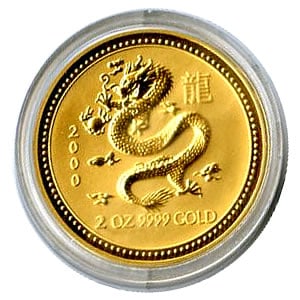 2000 Australia 2 oz Gold Lunar Dragon: 2000 Australia 2 oz Gold Lunar Dragon -- 2000 Australia 2 oz Gold Lunar Dragon #NGFY42402v8