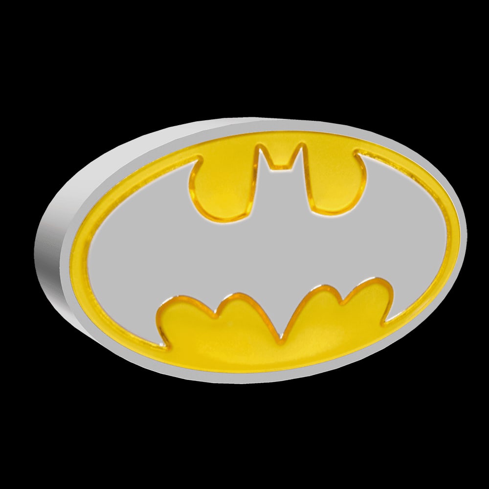 BATMAN(TM) Logo 1oz Silver Coin: BATMAN(TM) Logo 1oz Silver Coin -- BATMAN(TM) Logo 1oz Silver Coin #NGFY25688v8