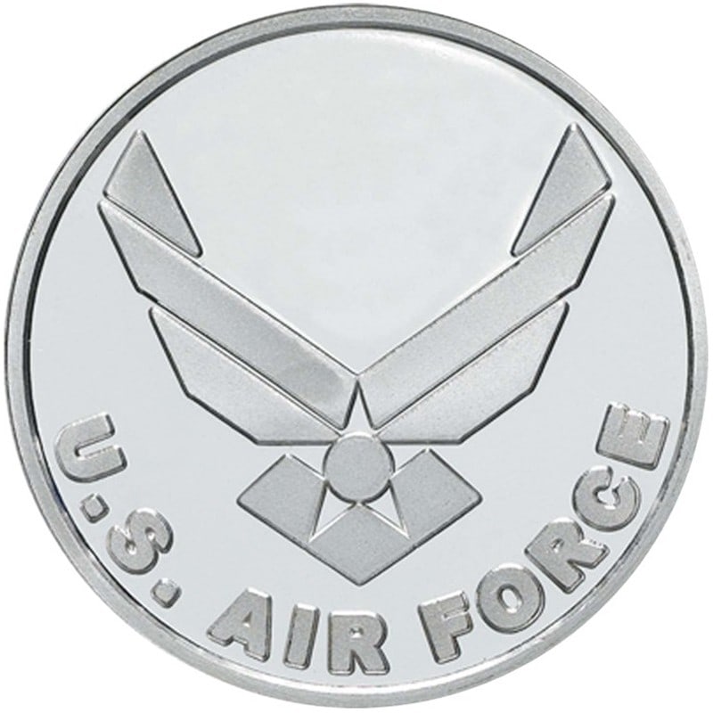 US Air Force .999 Silver 1 oz Round: US Air Force .999 Silver 1 oz Round -- US Air Force .999 Silver 1 oz Round #NGFY28578v8