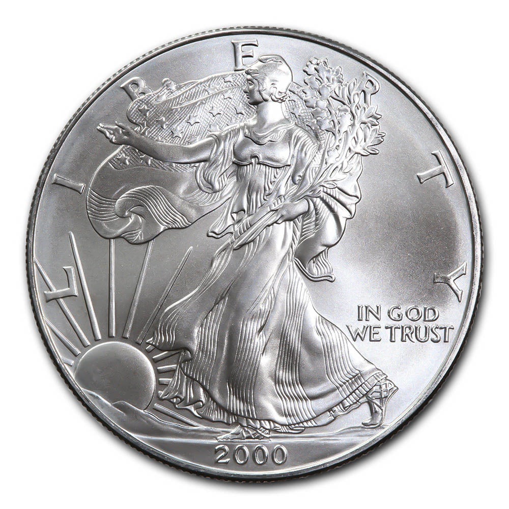 2000 1 oz Silver American Eagle BU: 2000 1 oz Silver American Eagle BU -- 2000 1 oz Silver American Eagle BU #NGFY28503v8