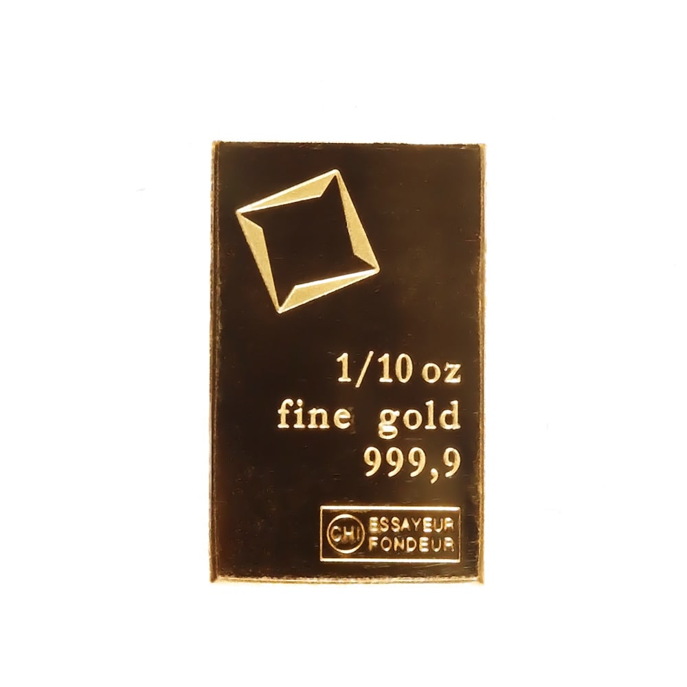 Valcambi 1/10 Ounce Gold Bar (From Combibar): Valcambi 1/10 Ounce Gold Bar (From Combibar) -- Valcambi 1/10 Ounce Gold Bar (From Combibar) #NGFY73760v10
