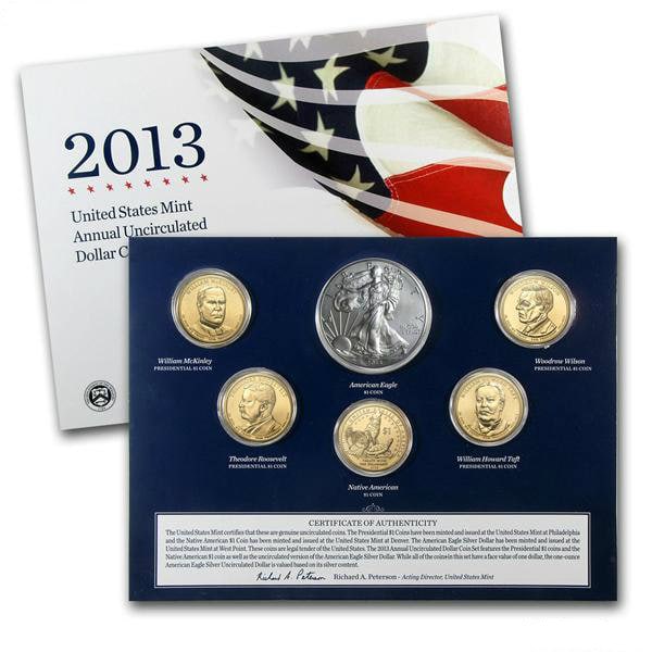2013 U.S. Mint Annual Uncirculated Dollar Coin Set: 2013 U.S. Mint Annual Uncirculated Dollar Coin Set -- 2013 U.S. Mint Annual Uncirculated Dollar Coin Set #NGFY28224v8