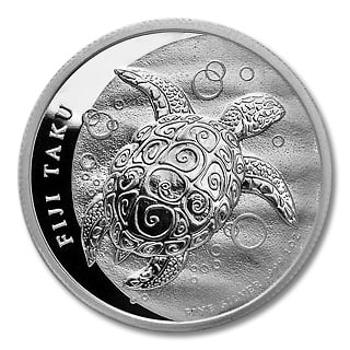 Fiji 1 oz Silver $2 Taku Hawksbill Turtle (Dates our choice): Fiji 1 oz Silver $2 Taku Hawksbill Turtle (Dates our choice) -- Fiji 1 oz Silver $2 Taku Hawksbill Turtle (Dates our choice) #NGFY74008v10