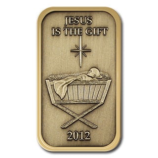 Christmas 2012 Bronze Bar X-7 Baby Manger (with ornament holder): Christmas 2012 Bronze Bar X-7 Baby Manger (with ornament holder) -- Christmas 2012 Bronze Bar X-7 Baby Manger (with ornament holder) #NGFY73951v10