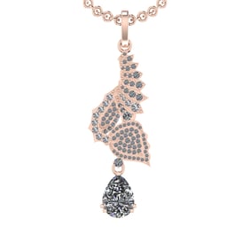 2.52 Ctw SI2/SI1 Diamond 14K Rose Gold Pendant (ALL DIAMOND ARE LAB GROWN)