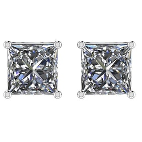 Certified 1.01 CTW Diamond (LAB GROWN Certified DIAMOND Stud Earrings ) D/SI2