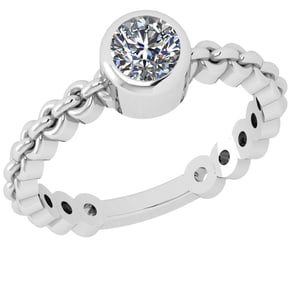 CERTIFIED 1 CTW D/VS2 ROUND (LAB GROWN Certified DIAMOND SOLITAIRE RING ) IN 14K YELLOW GOLD