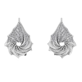 0.49 Ctw VS/SI1 Diamond 10K White Gold Stud Earrings (ALL DIAMOND ARE LAB GROWN) (ALL DIAMOND ARE