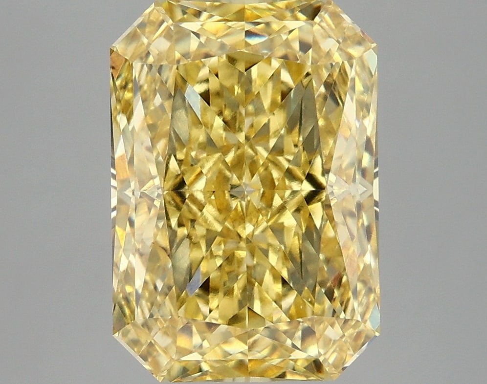 5.03 ctw. VS1 IGI Certified Radiant Cut Loose Diamond (LAB GROWN): 5.03 ctw. VS1 IGI Certified Radiant Cut Loose Diamond (LAB GROWN) -- IGI Certified Radiant Cut Loose Diamond (LAB GROWN) - Weight :- 5.03 ctw; Color :- Fancy Vivid Yellow; Clarity :-VS1 #NGFY71372v14