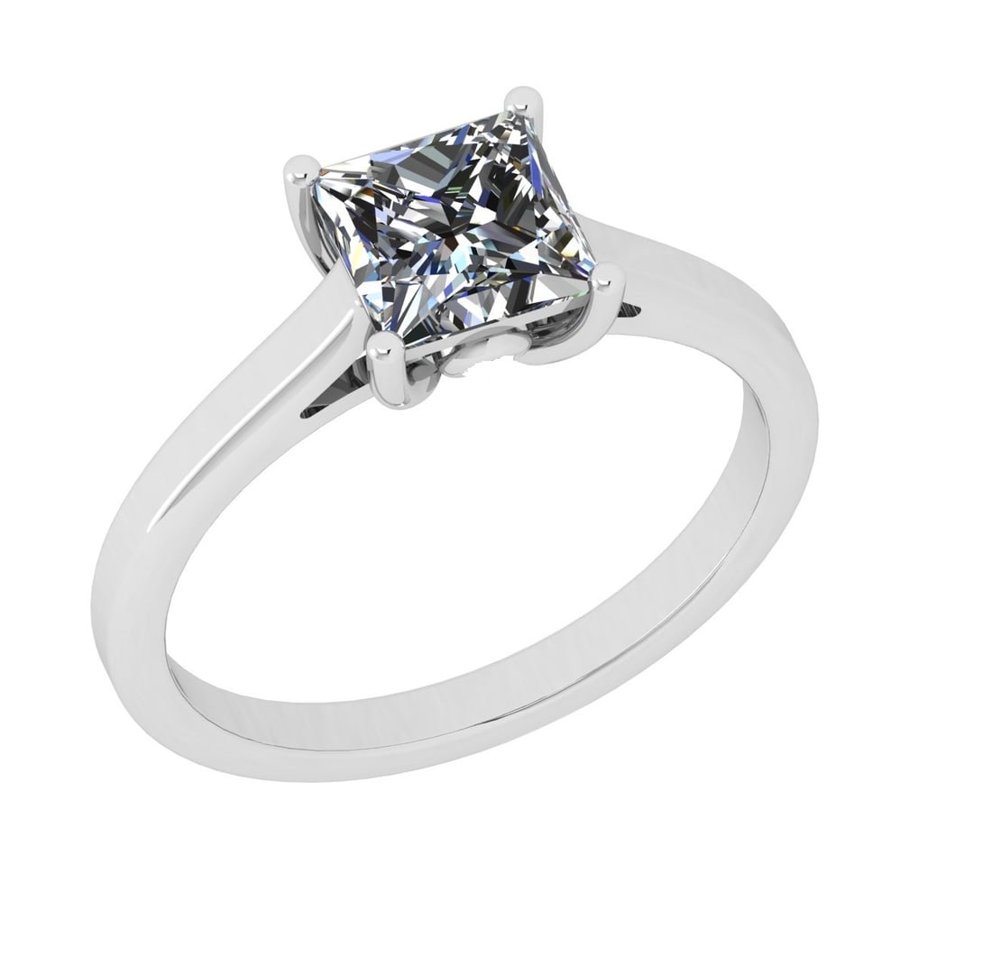 Certified 1.01 CTW (1 Pcs Princess LAB GROWN Certified DIAMOND ) Diamond Solitaire 14k Ring H/SI2: Certified 1.01 CTW (1 Pcs Princess LAB GROWN Certified DIAMOND ) Diamond Solitaire 14k Ring H/SI2 -- Certified 1.01 CTW (1 Pcs Princess LAB GROWN Certified DIAMOND ) Diamond Solitaire 14k Ring H/SI2 #