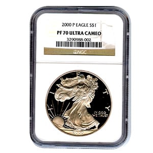 2000 Giant Half Pound Golden Eagle Silver Proof