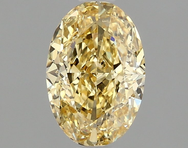 1.54 ctw. VS1 IGI Certified Oval Cut Loose Diamond (LAB GROWN): 1.54 ctw. VS1 IGI Certified Oval Cut Loose Diamond (LAB GROWN) -- IGI Certified Ov Cut Loose Diamond (LAB GROWN) - Weight :- 1.54 ctw; Color :- Fancy Vivid Yellow; Clarity :-VS1 #NGFY23919v15