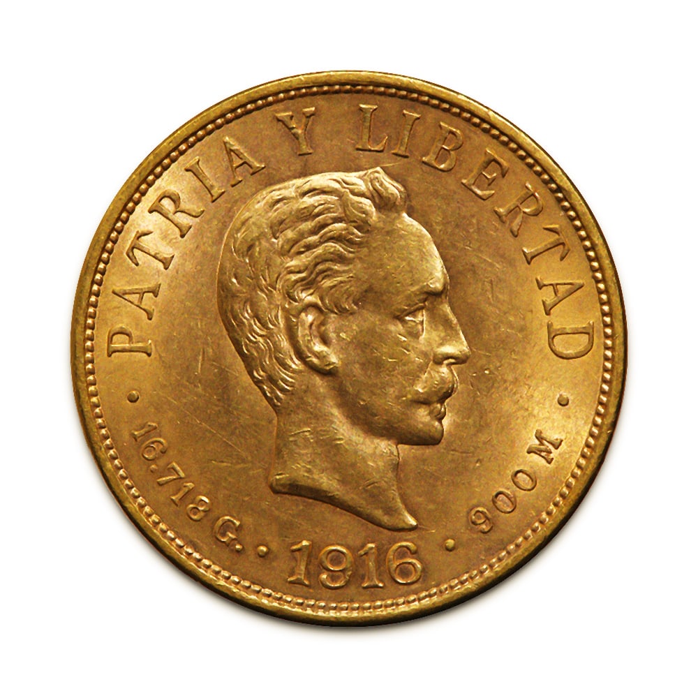 Cuba 10 Pesos Gold 1915-1916 AU-UNC: Cuba 10 Pesos Gold 1915-1916 AU-UNC -- Cuba 10 Pesos Gold 1915-1916 AU-UNC #NGFY42367v8