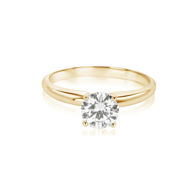 0.74 ctw 14k Yellow Gold Solitaire Solitaire Ring