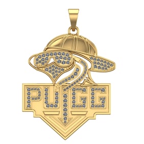 1.20 Ctw VS/SI1 Diamond 14k Yellow Gold Pendant (ALL DIAMOND ARE LAB GROWN