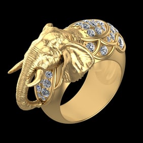 1.69 Ctw VS/SI1 Diamond 10k Yellow Gold Engagement Ring (ALL DIAMOND ARE LA