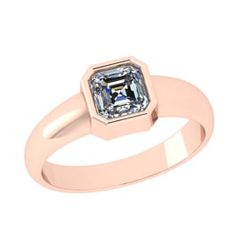 0.75 Ctw VS/SI1 Diamond 14k Rose Gold Solitaire Ring (ALL DIAMOND ARE LAB G