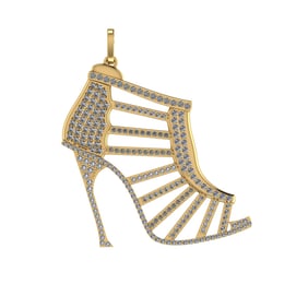 2.39 Ctw VS/SI1 Diamond 14k Yellow Gold Pendant (ALL DIAMOND ARE LAB GROWN