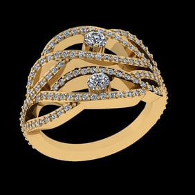 1.09 Ctw VS/SI1 (ALL DIAMOND ARE LAB GROWN ) Diamond 10k Yellow Gold Engage