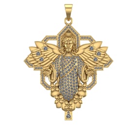 1.95 Ctw VS/SI1 Diamond 14k Yellow Gold Pendant (ALL DIAMOND ARE LAB GROWN