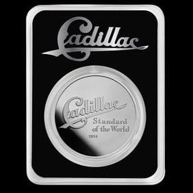 Cadillac Standard Of The World Logo (1914) 1 oz Silver w/ TEP