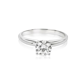 0.74 ctw 14K White Gold Solitaire Solitaire Ring (LAB-GROWN)