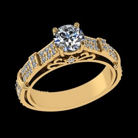 1.28 Ctw VS/SI1 (ALL DIAMOND ARE LAB GROWN ) Diamond 10k Yellow Gold Engage