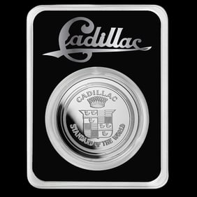 Cadillac La Mothe Cadillac Logo 1 oz Silver w/ TEP