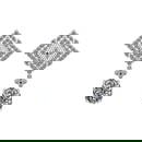 12.19 Ctw VS/SI1 Diamond Prong Set 14K white Gold Dangle Stud Earrings (ALL
