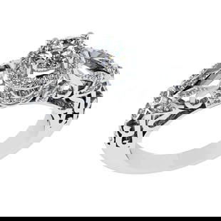 1.45 Ctw VS/SI1 Diamond 14k white Gold Engagement Ring: Center Daimond Weight :-0.84 Ctw ( Round Cut) Color : G-H Clarity : VS/SI1 Side Diamond Weight Of Ctw 0.61 Ctw Color : G-H Clarity : VS/SI1 Daimond Setting : Prong Metal Weight : Approx 6.64 gram 14k