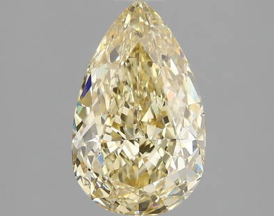 2.01 ctw. VS1 IGI Certified Pear Cut Loose Diamond (LAB GROWN): IGI Certified Pear Cut Loose Diamond (LAB GROWN) - Weight :- 2.01 ctw; Color :- Fancy Intense Yellow; Clarity :-VS1 #NGFY68457v14