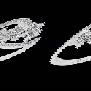 0.35 Ctw VS/SI1 Diamond 18K White Gold Engagement Ring (ALL DIAMOND ARE LAB: Center Diamond Weight :-0.20 Ctw ( 3pec Round Cut) Color :- G-H Clarity : VS/SI1 Center Stone Setting : Prong Side Diamond Weight Of Ctw 0.15 Ctw Color : G-H Clarity : VS/SI1 Stone Setting : Prong