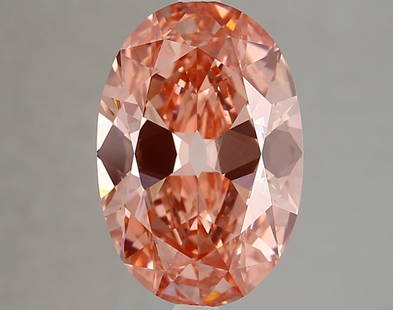 4ct VS1 Oval Old Miner cut IGI Certified Loose Diamond (LAB GROWN): IGI Certified Oval Old Miner Cut LAB Grown Loose Diamond - Carat Weight: 4; Clarity: VS1; Color: Fancy Vivid Pink #NGFY77392v15