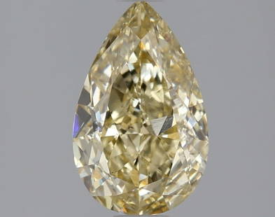 1.53 ctw. VS1 IGI Certified Pear Cut Loose Diamond (LAB GROWN): IGI Certified Pear Cut Loose Diamond (LAB GROWN) - Weight :- 1.53 ctw; Color :- Fancy Intense Yellow; Clarity :-VS1 #NGFY68511v14