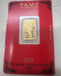 PAMP LUNAR SERIES 5 GRAM GOLD BAR YEAR OF THE TIGER: PAMP LUNAR SERIES 5 GRAM GOLD BAR YEAR OF THE TIGER #NGFY22679v15
