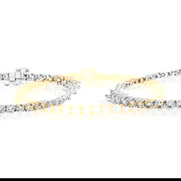 1.87 ctw 14k Yellow Gold 7 inch Basket 4 Prong Tennis Bracelet