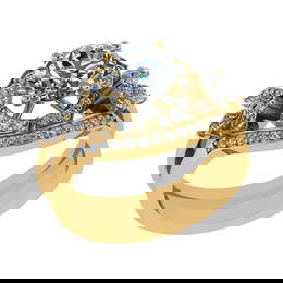 2.17 Ctw SI1/SI2 Diamond 14k Yellow Gold Engagement Ring (ALL DIAMOND ARE L