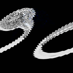 1.65 Ctw VS/SI1 Diamond Prong Set 18K White Gold Engagement Ring: Center Diamond Weight :-1.00 Ctw ( Cushion Cut) Color :- G-H Clarity : VS/SI1 Center Stone Setting : Prong Side Diamond Weight Of Ctw 0.65 Ctw Color : G-H Clarity : VS/SI1 Stone Setting : Prong Metal