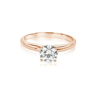 0.63 ctw 14k Rose Gold Solitaire Solitaire Ring (LAB GROWN DIAMOND)
