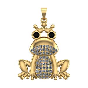 1.22 Ctw VS/SI1 Treated fancy black diamond Prong Set 14k Yellow Gold Panda